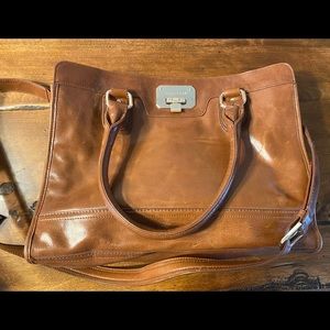 Cole Haan saddle tan shoulder bag/crossbody.